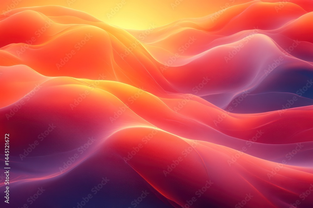 Obraz premium Abstract vibrant landscape