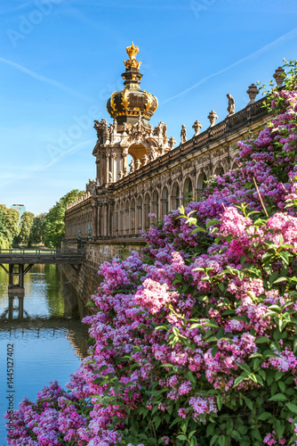 Obraz na płótnie Sights of Dresden. Zwinger, Kronentor w salonie