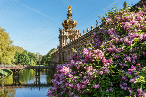 Obraz na płótnie Sights of Dresden. Zwinger, Kronentor w salonie