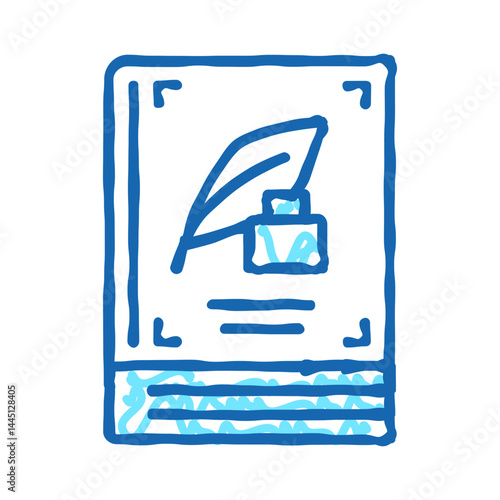 classic genre icon doodle illustration