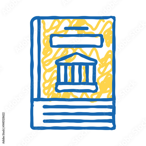 mythology genre icon doodle illustration