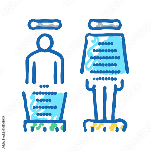 teleport equipment icon doodle illustration