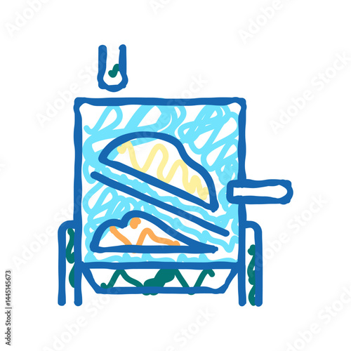 evaporator system icon doodle illustration