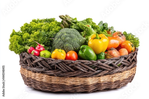 Assorted Fresh Produce in Basket