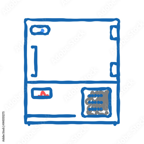 chemical electronic equipment color icon vector isolated illustration