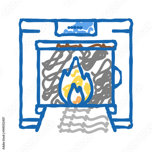 crematorium equipment color icon vector isolated illustration