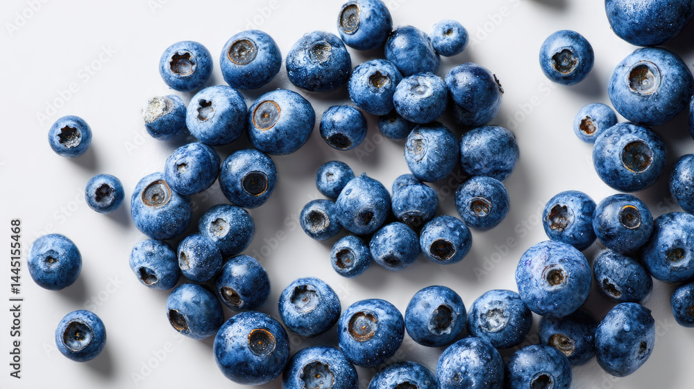 Blueberries arranged in spiral pattern Blueberries arranged in spiral pattern