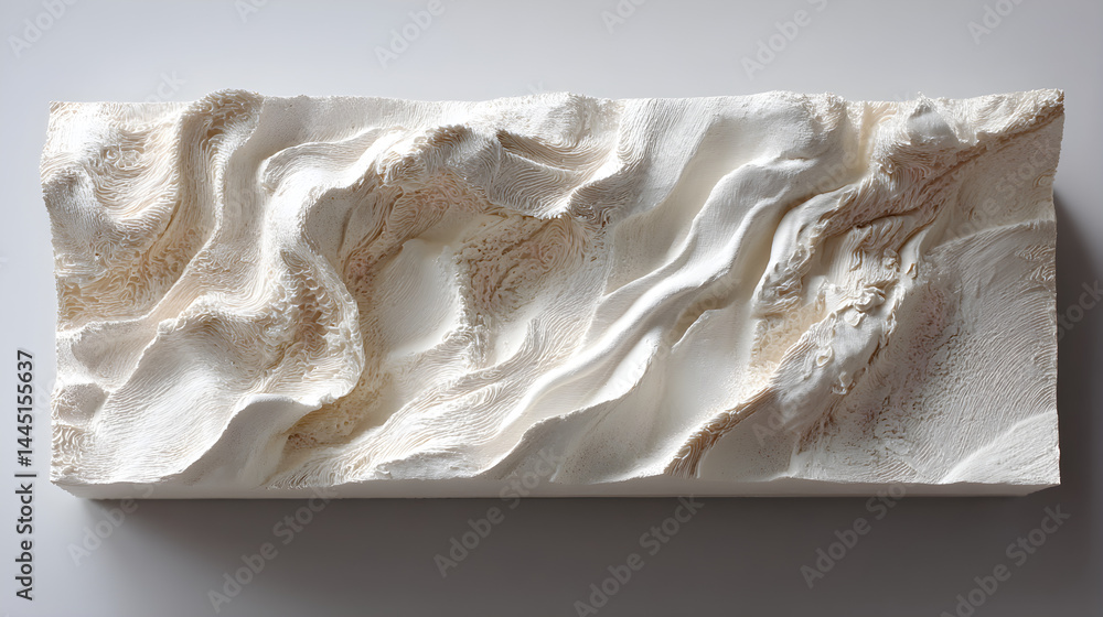 Obraz premium Sculptural resin wall art panel
