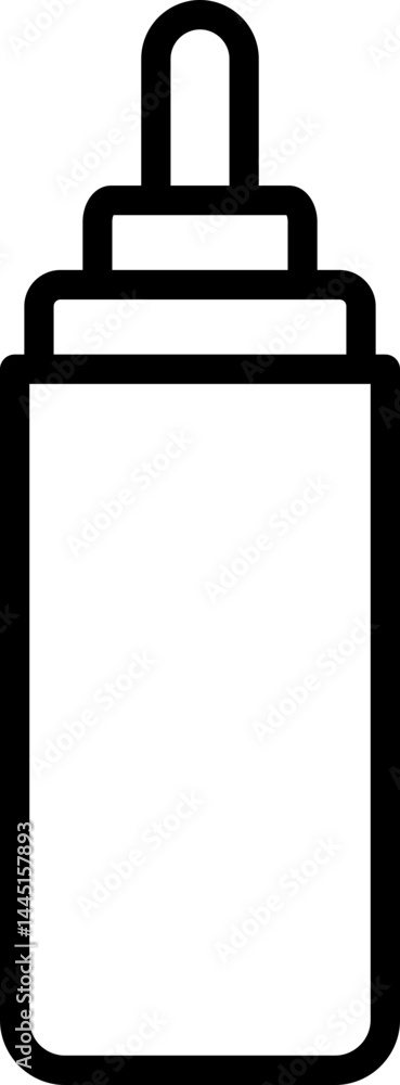 Obraz premium Glue Stick Icon – Adhesive & Crafting Tool Symbol for Stationery & Office Design