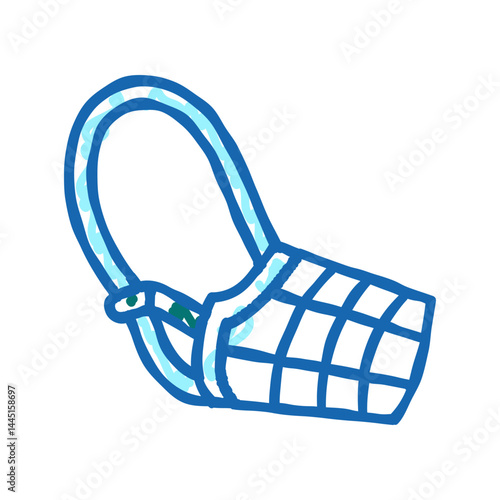 dog muzzle color icon vector flat illustration