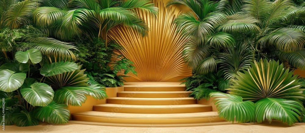 Golden Tropical Steps Golden Tropical Steps