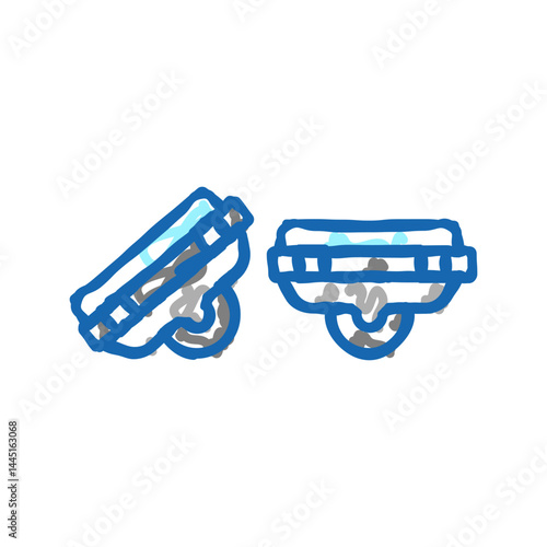 gyroshoes transport icon doodle illustration