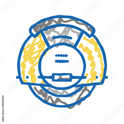 electrical monowheel icon doodle illustration