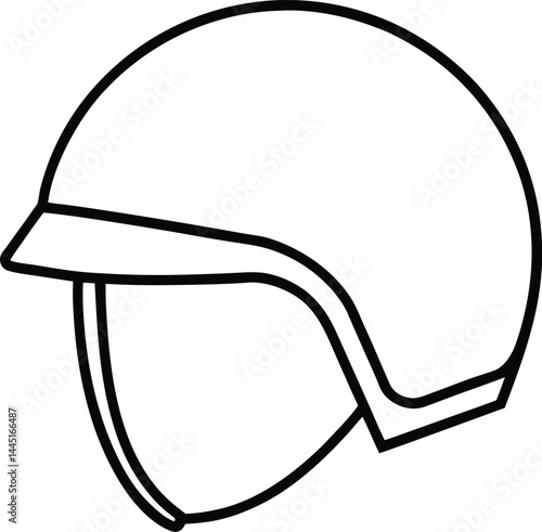 vector illustration of a helmet
