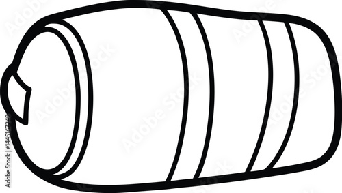 sleeping bag icon with white background