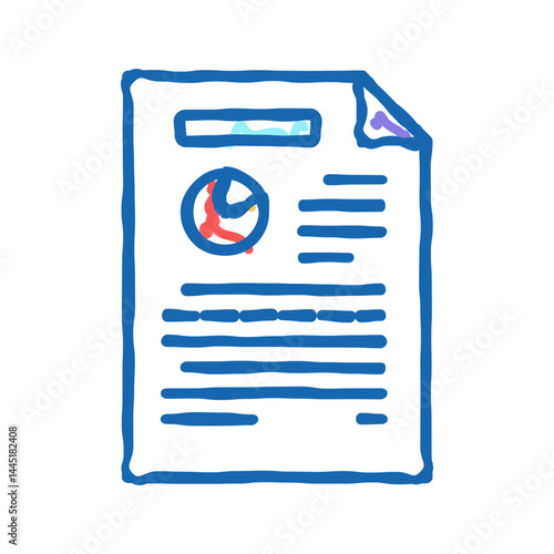 investment agreement icon doodle illustration sign