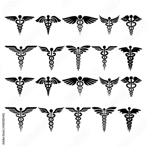 Medical Caduceus Symbols Collection