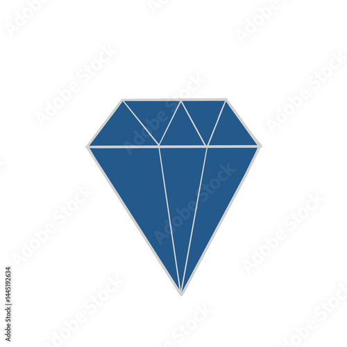 Diamond crystal illustration