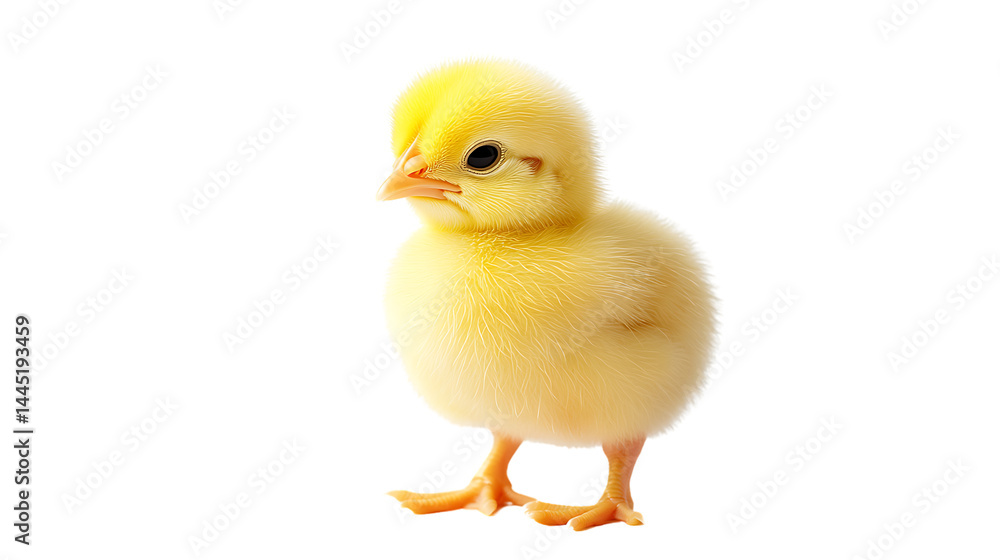 Cute yellow chick with fluffy feathers. Cute yellow chick with fluffy feathers.