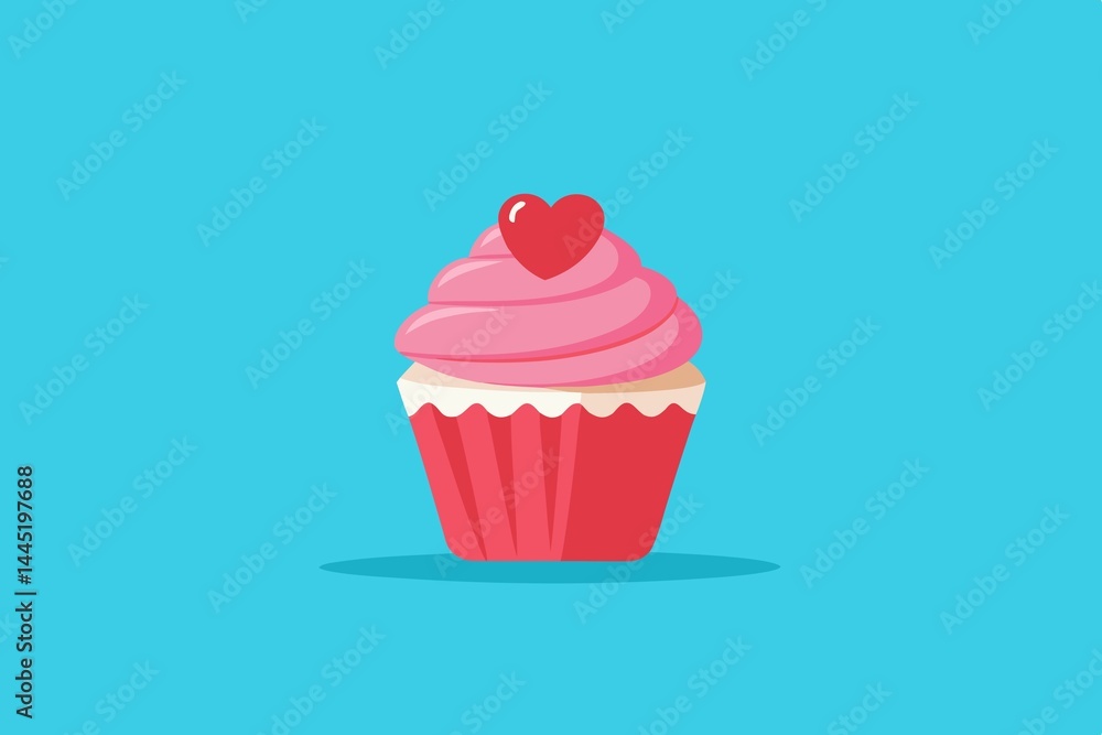 vector illustration of a cupcake vector illustration of a cupcake