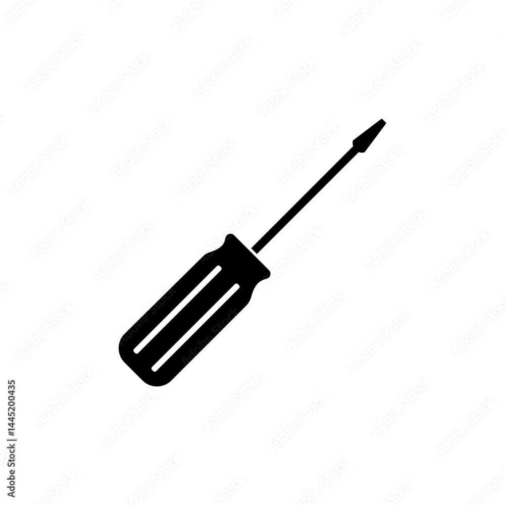 Screwdriver icon isolated on white background. Screwdriver icon isolated on white background.
