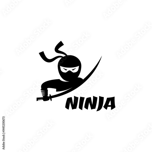 Ninja logo design template