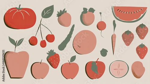 Wallpaper Mural Fruit and vegetable  Torontodigital.ca
