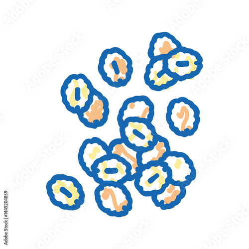 grains oatmeal icon doodle illustration