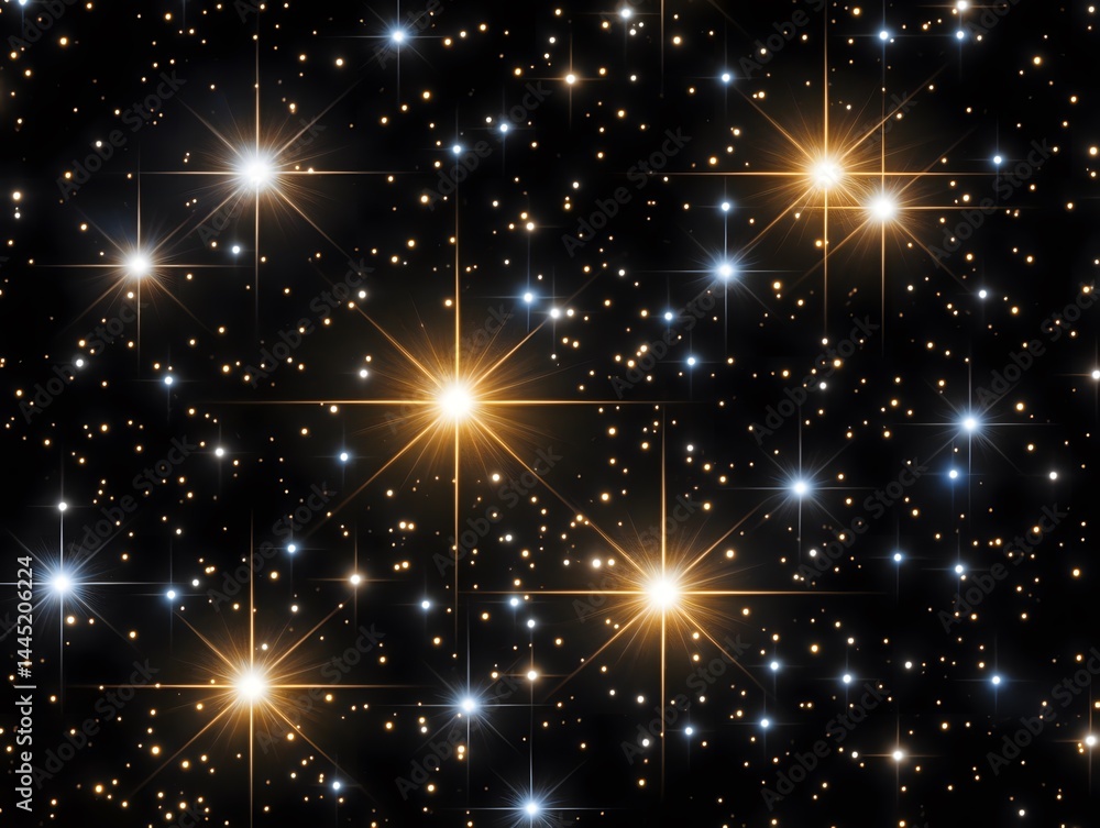Sparkling Celestial Night Sky A Stunning Display of Bright Stars and Twinkling Lights in the Universe Sparkling Celestial Night Sky A Stunning Display of Bright Stars and Twinkling Lights in the Universe