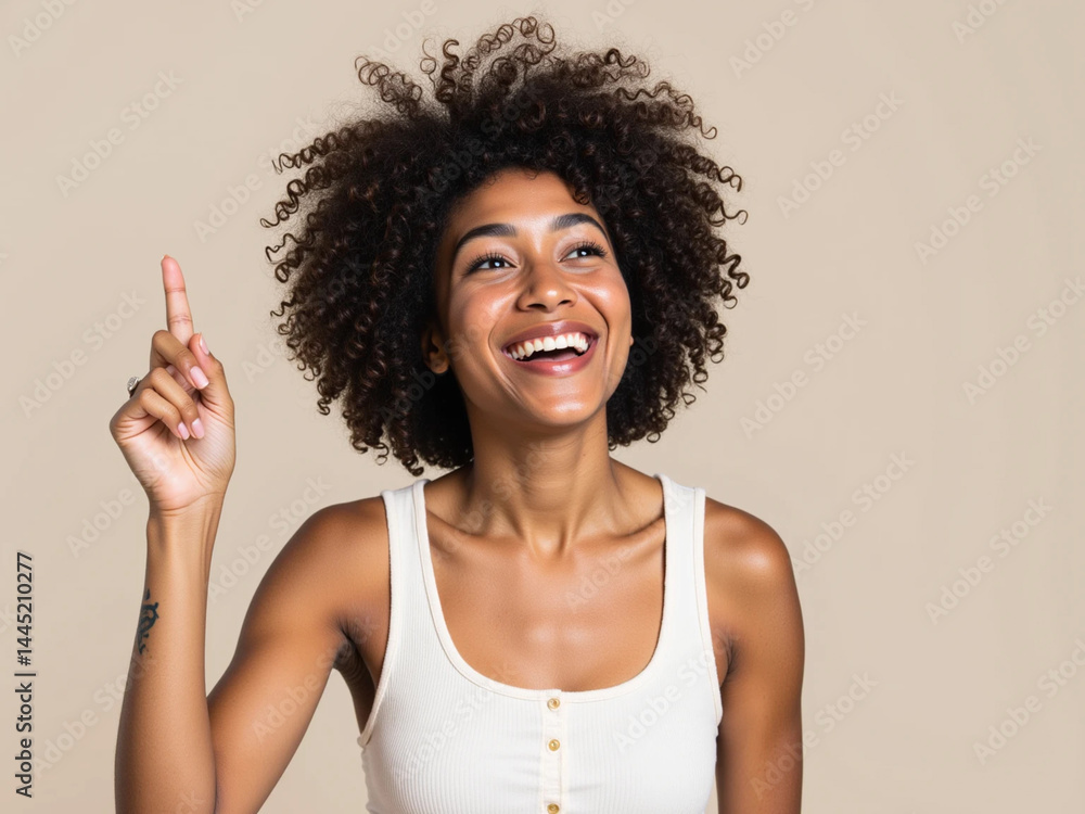 Happy Smiling Woman Posing on Blank Copy Space for Advertising Concept
Happy Smiling Woman Posing on Blank Copy Space for Advertising Concept