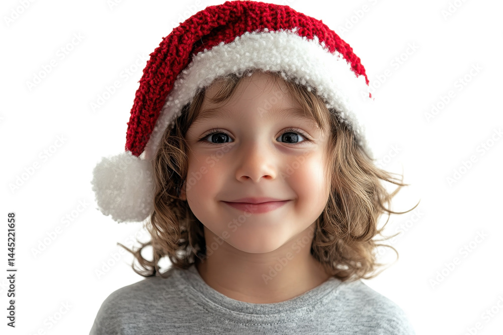 Happy Child Wearing Red Knit Santa Hat Winter Holiday Cheerful Smiling Kid Portrait boy girl cute on transparent background Happy Child Wearing Red Knit Santa Hat Winter Holiday Cheerful Smiling Kid Portrait boy girl cute on transparent background