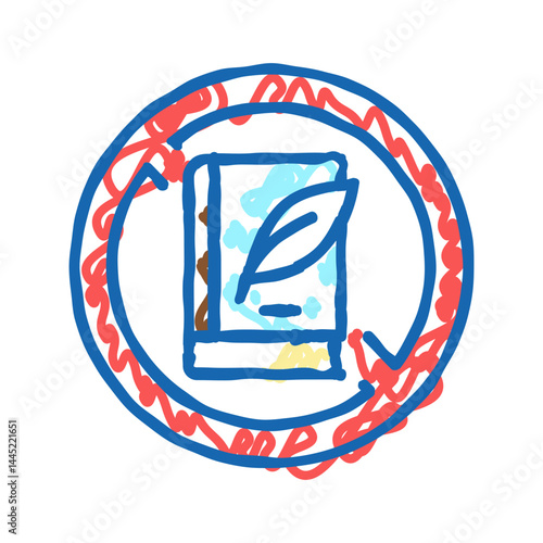 lack of education poverty problem icon doodle illustration
