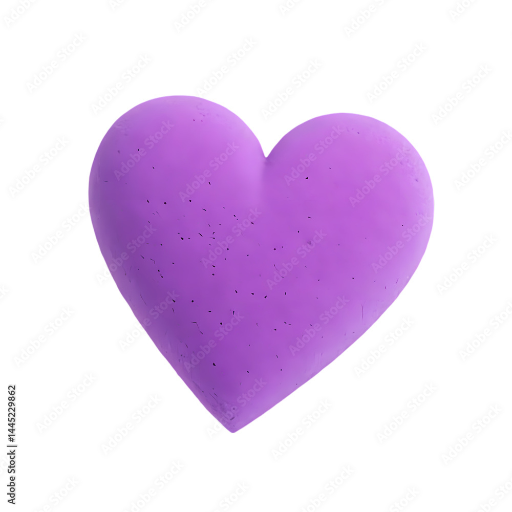 Purple Heart Shape Perfect for Valentines Day and Love Designs isolated on transparent background Purple Heart Shape Perfect for Valentines Day and Love Designs isolated on transparent background