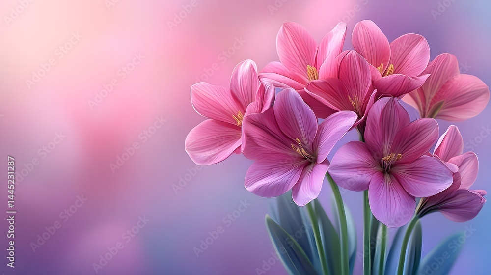 Captivating Bouquet of Delicate Pink Flowers in Soft Focus Captivating Bouquet of Delicate Pink Flowers in Soft Focus