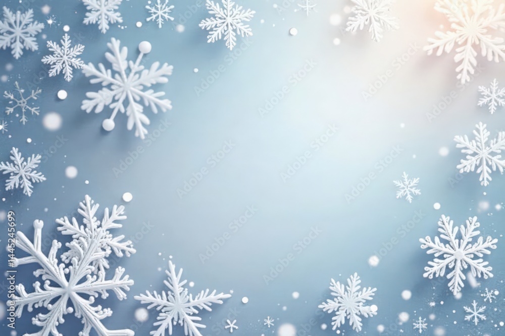 Delicate snowflake patterns surrounding a simple, elegant design , ornaments, geometric, border Delicate snowflake patterns surrounding a simple, elegant design , ornaments, geometric, border