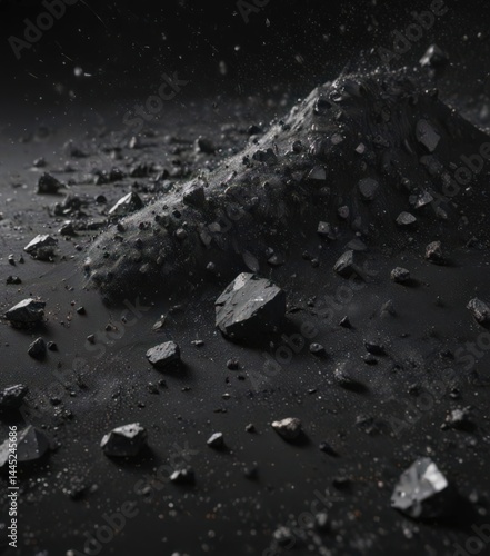 Diamond dust scattered across an inky black canvas, cosmic wonder ,  beauty,  celestial bodies