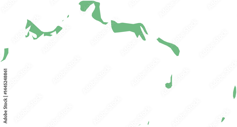 Vector map of the Turks and Caicos Islands with clearly defined island borders and country outline. Green color scheme with white contours. Perfect for educational, infographic, and professional use. Vector map of the Turks and Caicos Islands with clearly defined island borders and country outline. Green color scheme with white contours. Perfect for educational, infographic, and professional use.