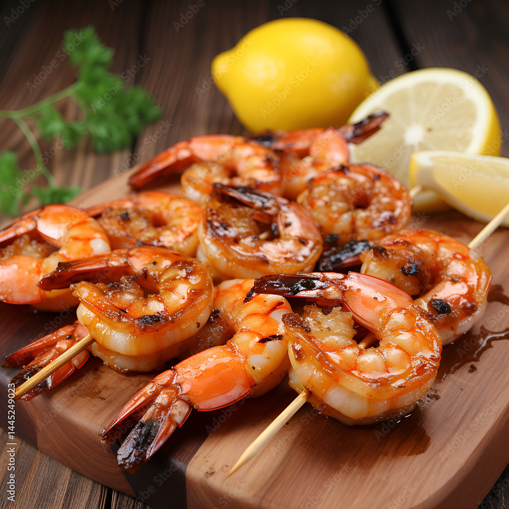 grilled shrimps with lemon grilled shrimps with lemon