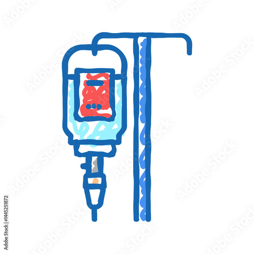 dropper medical tool icon doodle illustration