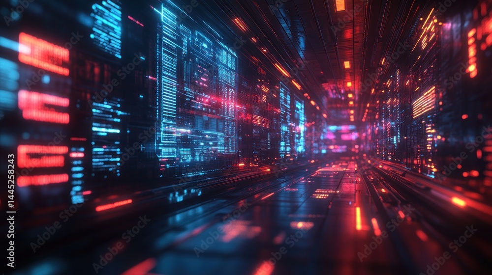 A 3D futuristic technology background featuring floating holographic displays and glowing data panels in a sleek tech space. A 3D futuristic technology background featuring floating holographic displays and glowing data panels in a sleek tech space.