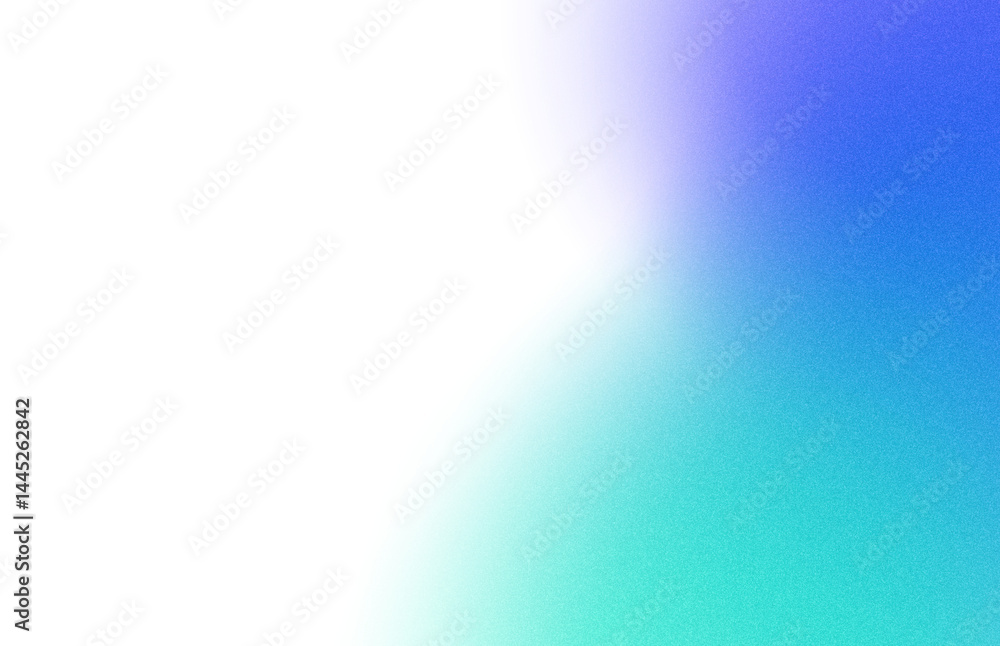 Blue sky purple color grainy gradient shape transparent background. Abstract color gradient cutout on transparent background. Vibrant grungy, noise texture effect