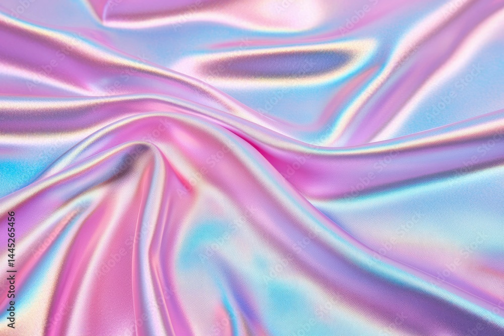 Fototapeta premium Soft, iridescent fabric folds
