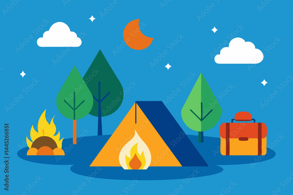 Night Camping Adventure Illustrated Guide to Peaceful Nights Under the Stars Night Camping Adventure Illustrated Guide to Peaceful Nights Under the Stars