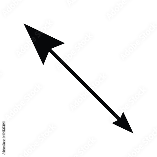 Solid Black Curved Arrow Pointing Right with Segmented Shaft and Triangle Arrowhead