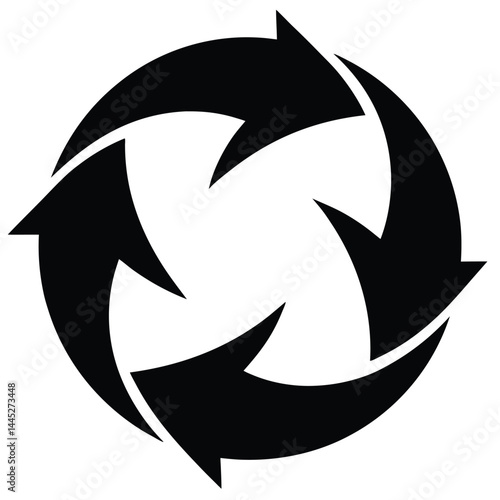 Rotating Circular Arrow Icon – Oval Shape with Opposing Arrows Representing Cycle or Refresh