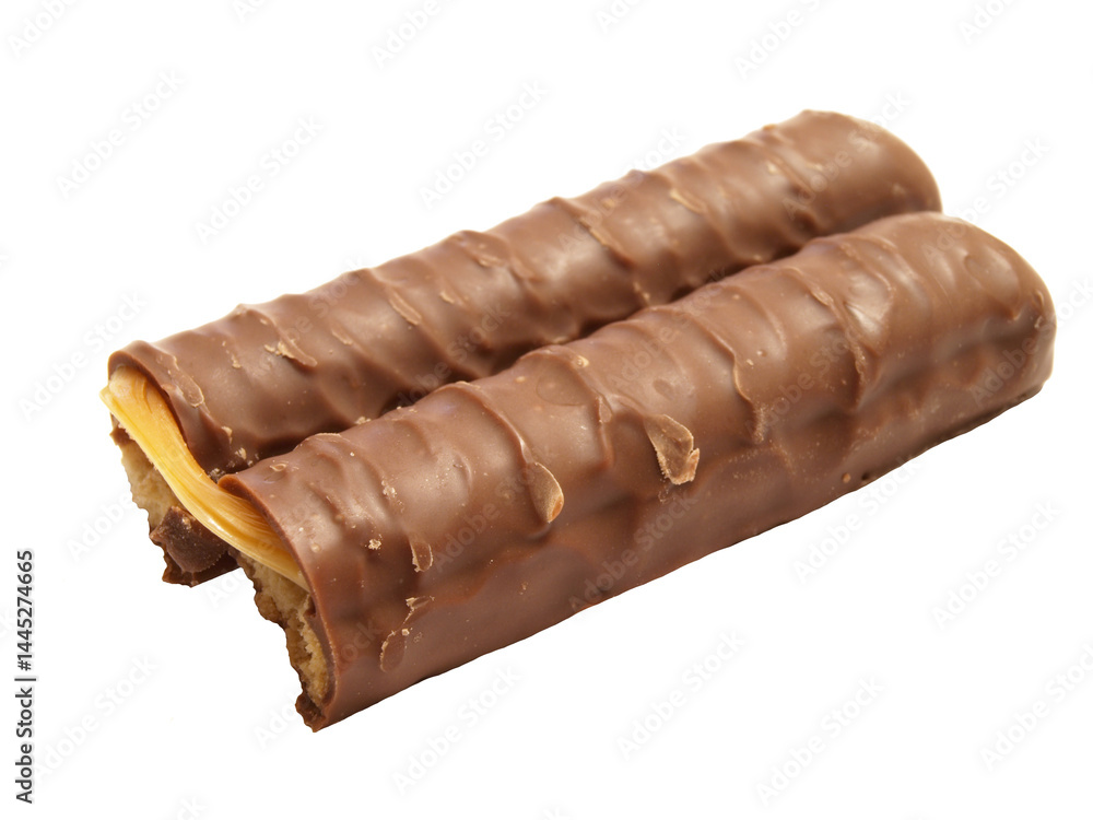 Chocolate on white background isolated