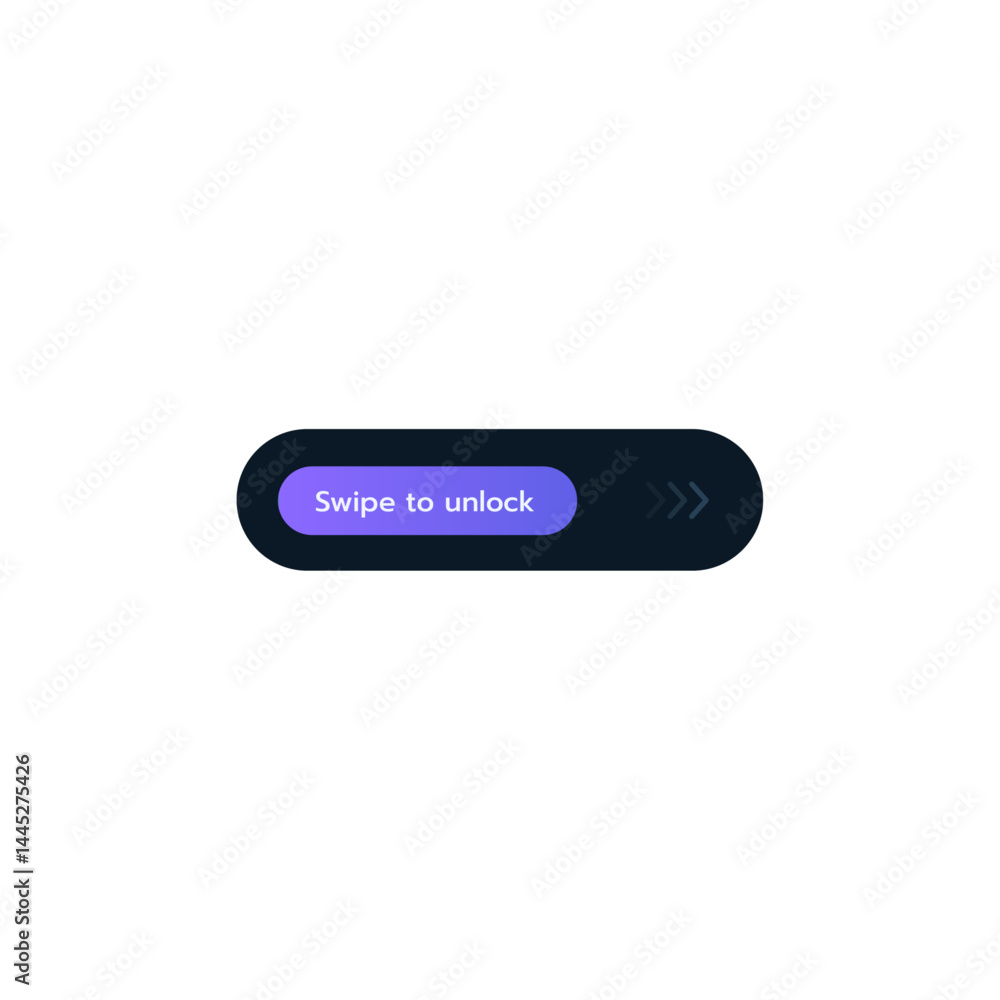 Slide to unlock icon logo flat vector design Slide to unlock icon logo flat vector design