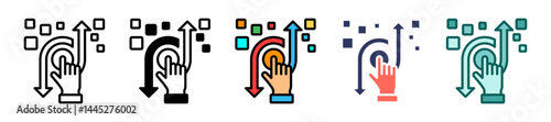 Digital Transformation multiple icon