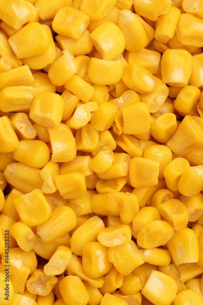 Sweet corn kernels. Sweet yellow canned corn. Fresh corn kernels. Slowly rotating in a circle Sweet corn kernels. Sweet yellow canned corn. Fresh corn kernels. Slowly rotating in a circle