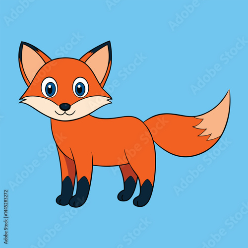 Maned Wolf (Cub) vector illustration	
